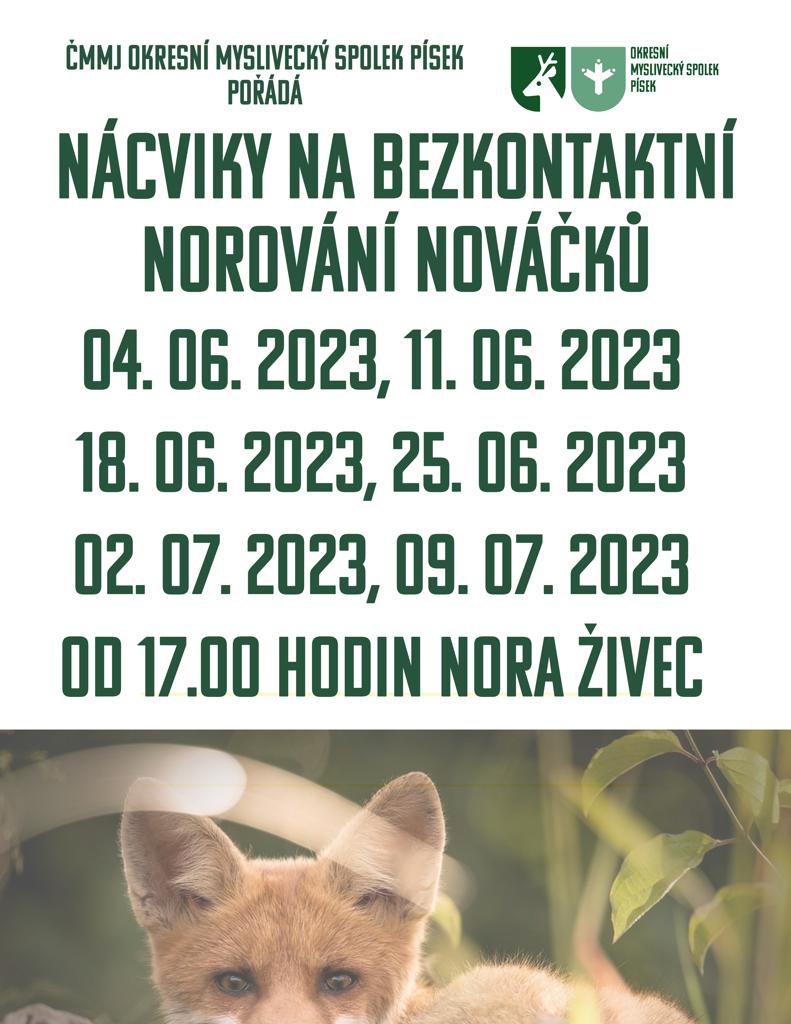 Nácviky na bezkontaktní norování nováčků