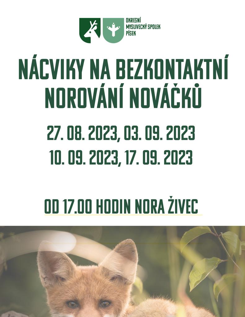 Nácviky na bezkontaktní norování nováčků