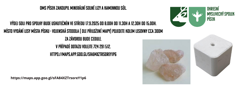 Výdej Minerální soli  pro MS