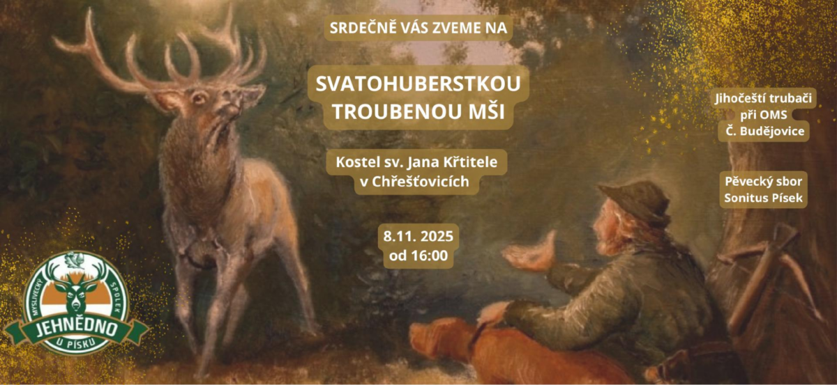 SVATOHUBERTSKÁ TROUBENÁ MŠE V CHŘEŠŤOVICÍCH 8.11.2025