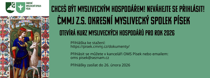 Kurz mysliveckých hospodářů pro rok 2026