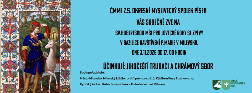      Sv.Hubertská mše pro lovecké rohy se zpěvy